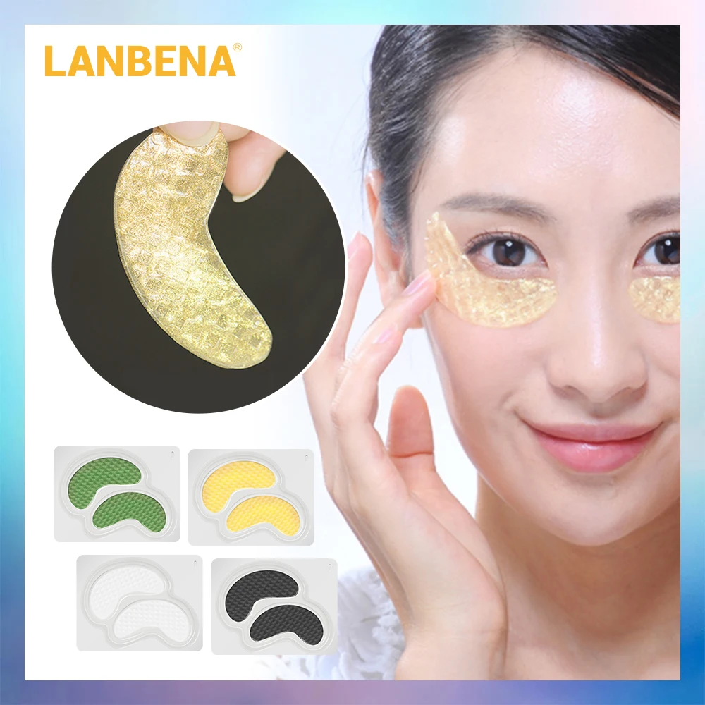 

LANBENA Eye Mask Eye Patch Collagen 24K Gold Crystal Mask Collagen Moisturizing Anti Aging Wrinkle Remove Dark Circles Eye Care