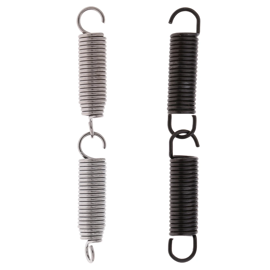 2PCS Steel Drum Pedal Hammer Mallet Springs Drum Accessory Silver/Black 55mm