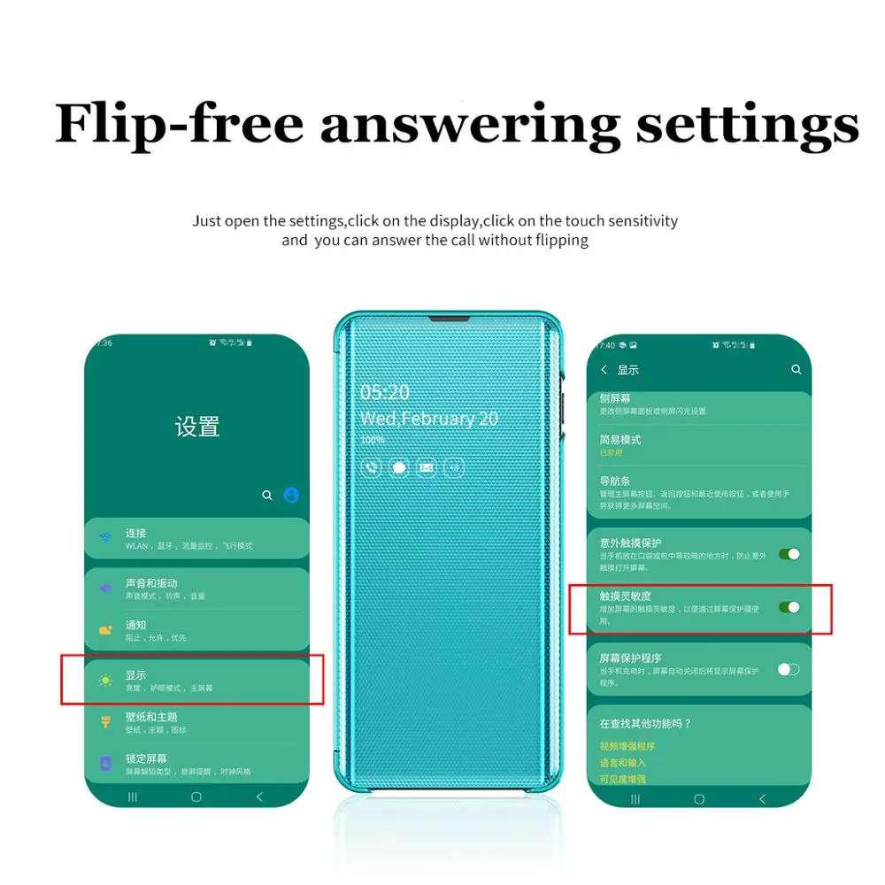 Новый Умный зеркальный флип чехол для huawei Honor 10i P Smart 2019 Plus роскошный из