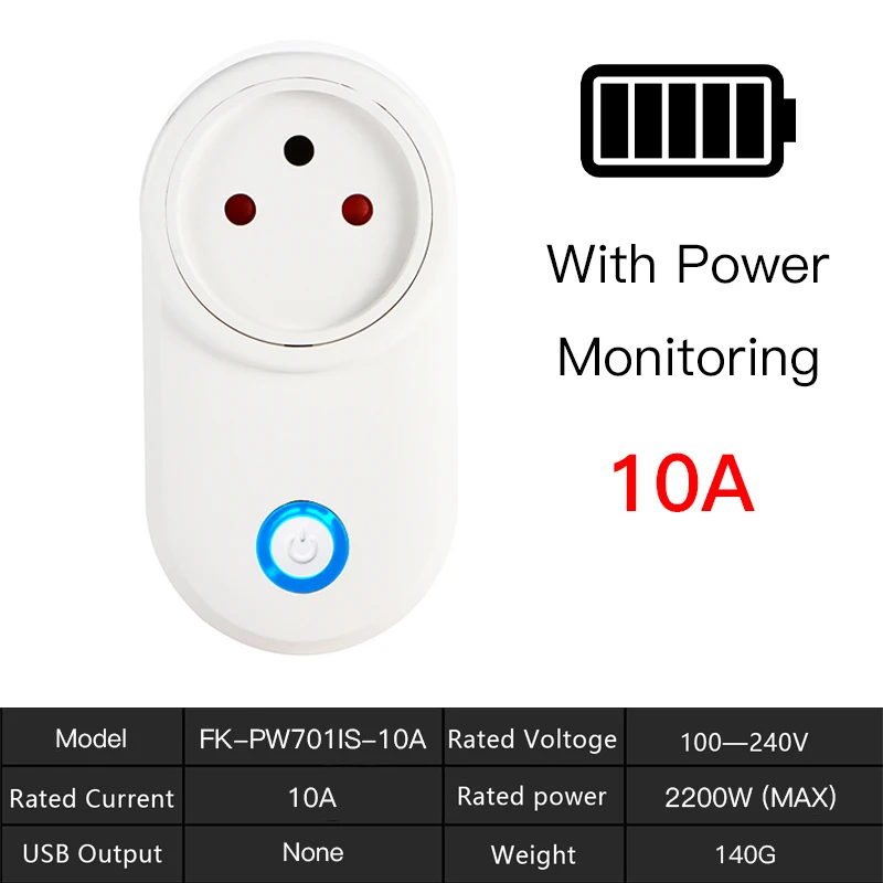 Умная розетка FrankEver 16A с Wi Fi штепсельная из Израиля контролем мощности работает
