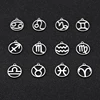 Teamer 12 pièces zodiaque amulettes flottantes acier inoxydable Gemini bélier balance Taurus douze Constellation pendentif pour la fabrication de bijoux ► Photo 1/6