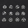 Teamer 12pcs Zodiac Floating Charms Stainless Steel Gemini Aries Libra Taurus Twelve Constellation Pendant  for Jewelry Making ► Photo 1/6