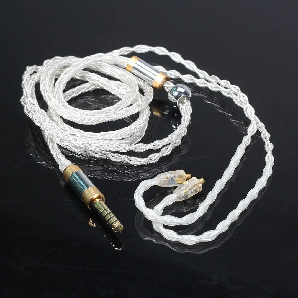 

4.4 To Mmcx Balanced Headphone Cable 4.4 / 3.5 / 2.5Mm Balanced 8-Core Oxygen-Free Silver Copper Mmcx Cable Interface Cable