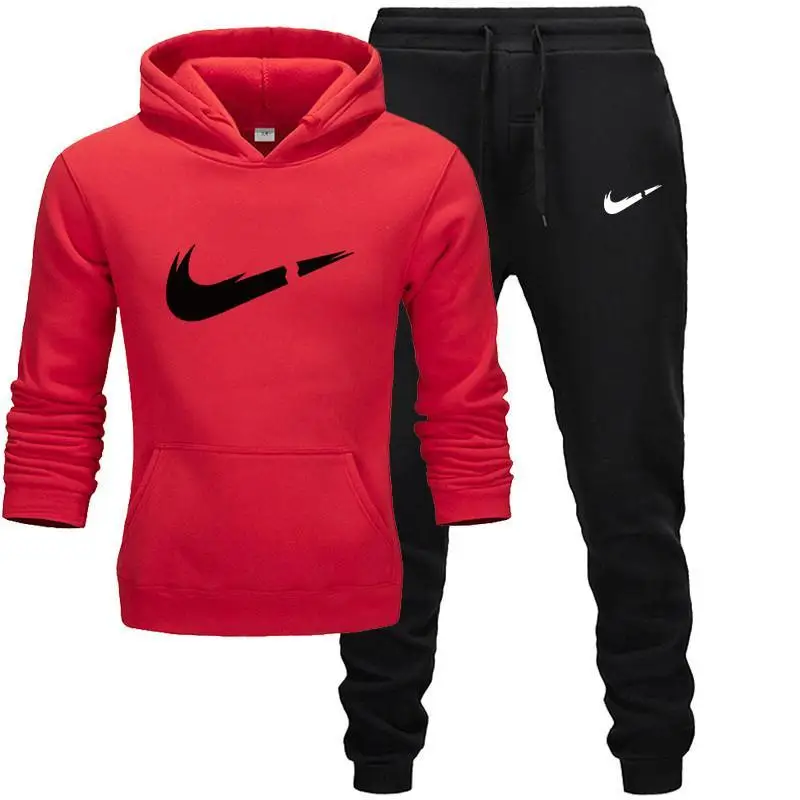 New Fashion Hoodies Men Sport suit Sweatshirt+Sweatpants Suits Casual Long Sleeve Pullover Hoodie clothing