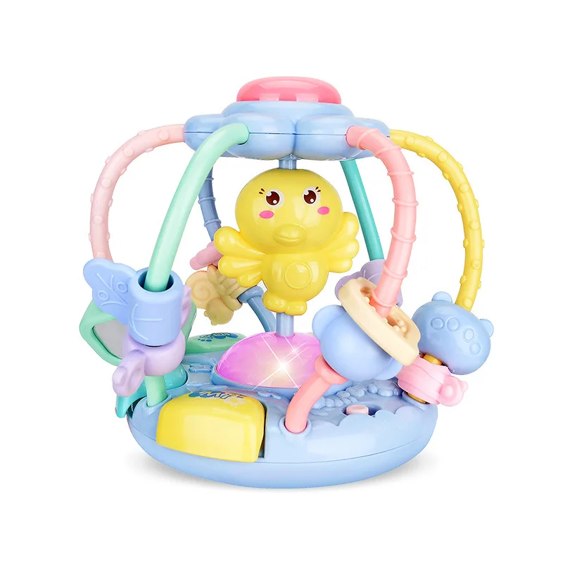 Rattle Ball Toy Игрушка для активного отдыха, ручная погремушка, мяч, игрушка, Развивающие детские игрушки, музыкальная Мобильная игрушка для детей, подарок на образование - Цвет: Rattle Ball Toy