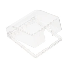 Uxcell всепогодный выход крышка в использовании штепсельная розетка протектор для внутреннего использования s 114x99x43 мм прозрачный