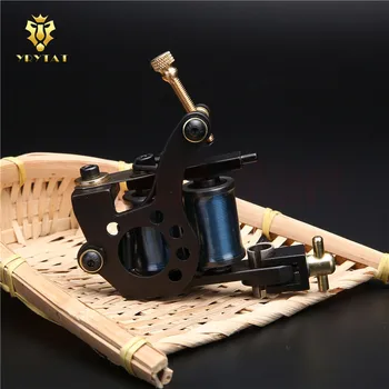

New Original YRYTAT 10 Wrap Coil Liner Tattoo Machine Gun Pro Cast Iron Tattoo Machine Gun Supply HIM02