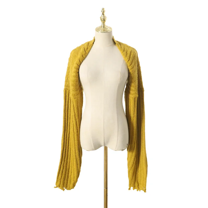 Raglan Long Sleeve Knitting Cardigans Knitwear Women Short Sweaters Elegant Clothing Autumn Streetwear