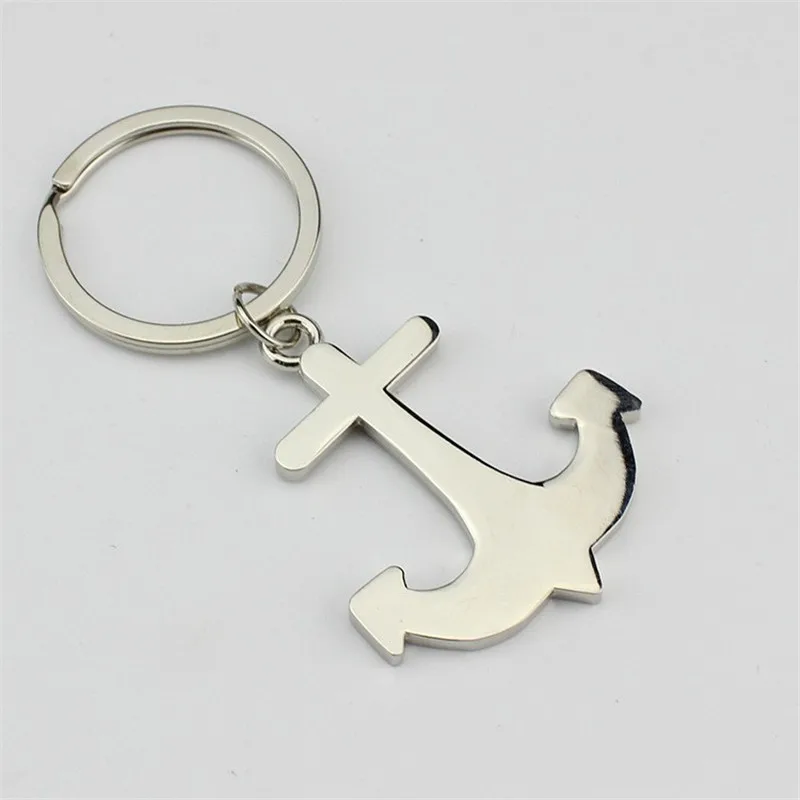 

1 piece Metal anchor keychain classic style key rings novelty item fashion key chain