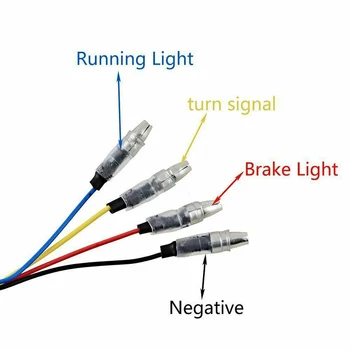

2pcs Signal Lights Motorcycle Bike LED Indicator 12V Exterior Replacement