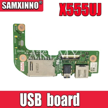 

For Asus X555 X555U X555UJ_IO REV:2.0 USB AUDIO CARD READER BOARD With Cable