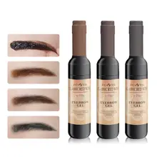 블랙 liuqid 눈썹 젤 자연 오래 지속 쉬운 빠른 건조 방수 안료 갈색 회색 눈썹 향상제(China)