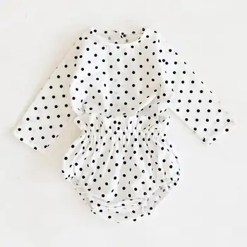 

2pcs Casual New Autumn Baby Girls Clothes Set Cotton Dot Print Long Sleeve Tops T-shirt+ Shorts Toddler Infant Outfit Suit 0-24M