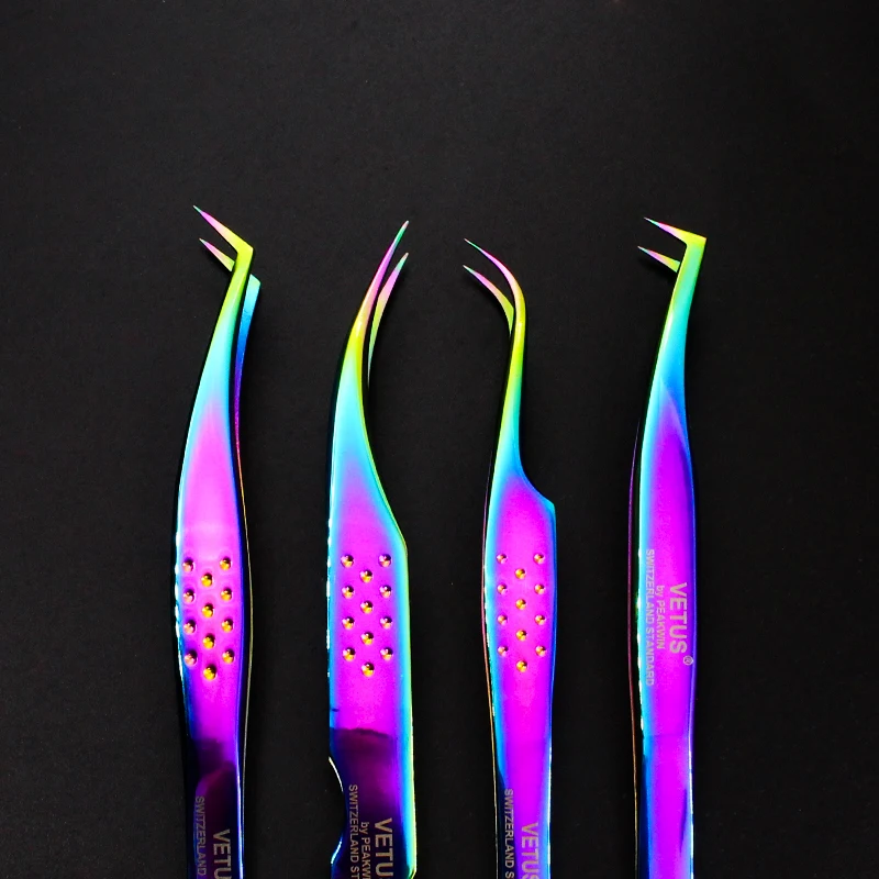 Vetus Original MCS Series New Style Premium Eyelashes Tweezers Ultra Fine Tip Improve for 3D 6D Lashes Extensions