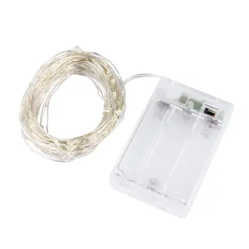 

LED Starry String Lights Fairy Micro Transparent Copper Wire Battery Lights 2M 3M 5M 10M Party Xmas Wedding Decoration