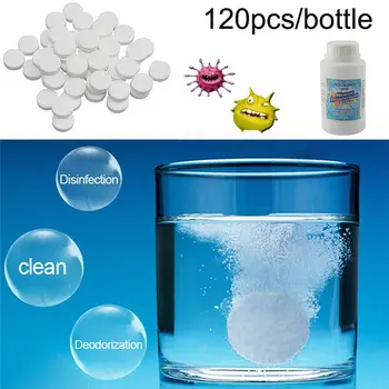 

120 Pcs Chlorine Tablets Multifunction 84 Instant Disinfection for Swimming Pool Tub Spa piscina Effervescent House Cleaner