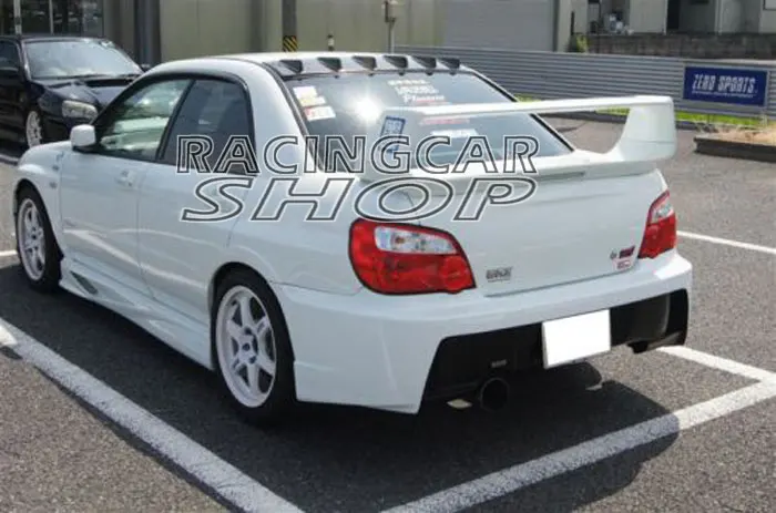 VG Style Real Carbon Fiber Shark Fin Wing Rear Roof Spoiler For Subaru Impreza 4D Sedan WRX STI 02-07