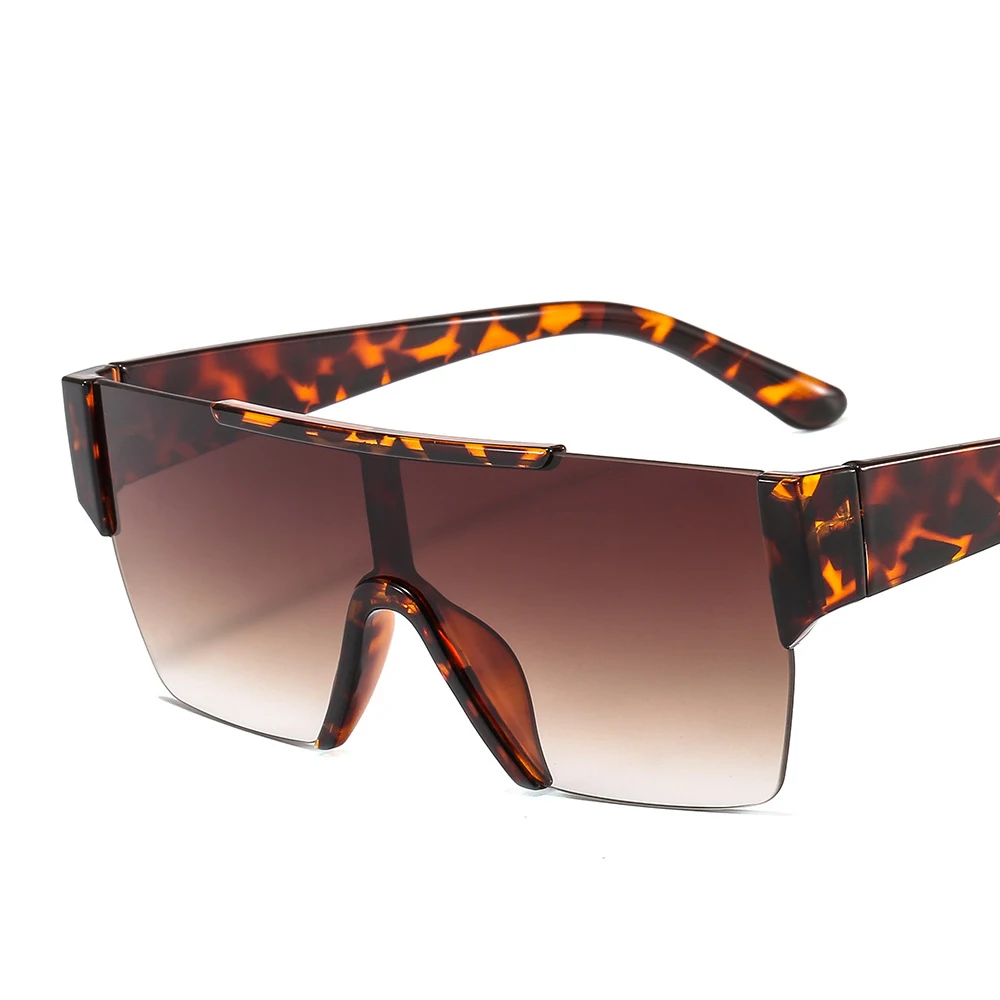 46226 большие солнцезащитные очки с одной линзой для мужчин и женщин модные очки UV400 - Цвет линз: C7 leopard