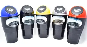 

2pcs/set Mini Car Trash Can Organizer Garbage Holder Automobiles Storage Bag Auto Door Seat Back Visor Trashbin Paper Dustbin