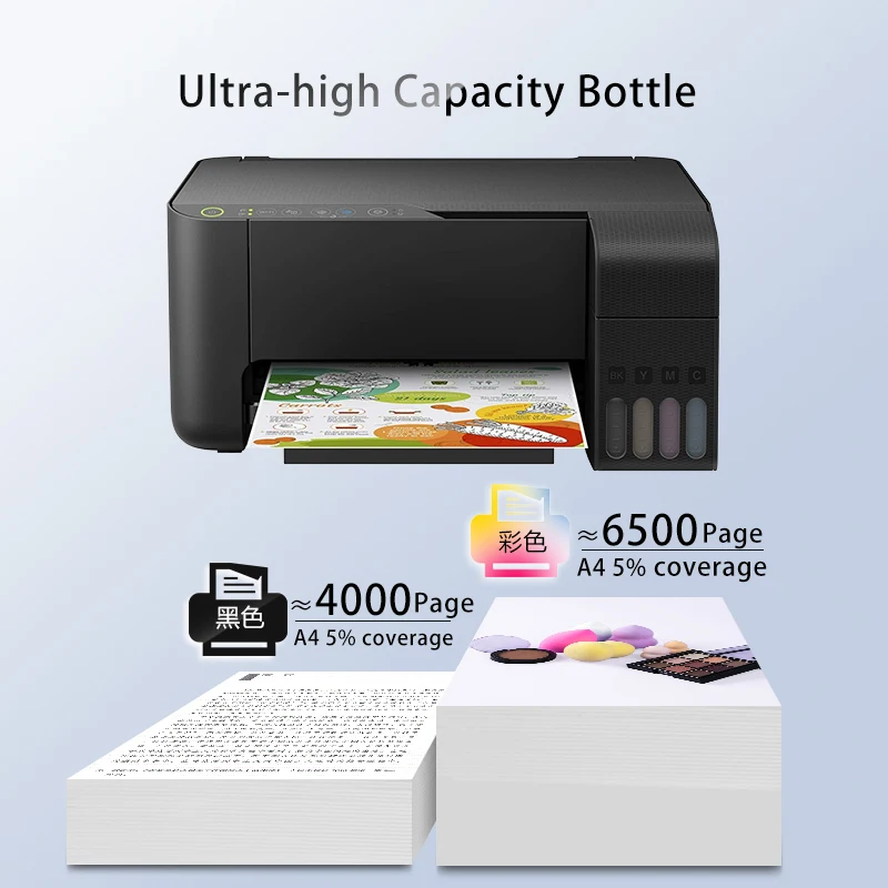Tinta de tinte 664 para impresora Epson L120, L132, L210, L310, L365, L380,  L382, L486, L550, L800, L805, L1300, L1455, ET-2500, ET-2650 - AliExpress  Ordenadores y oficina