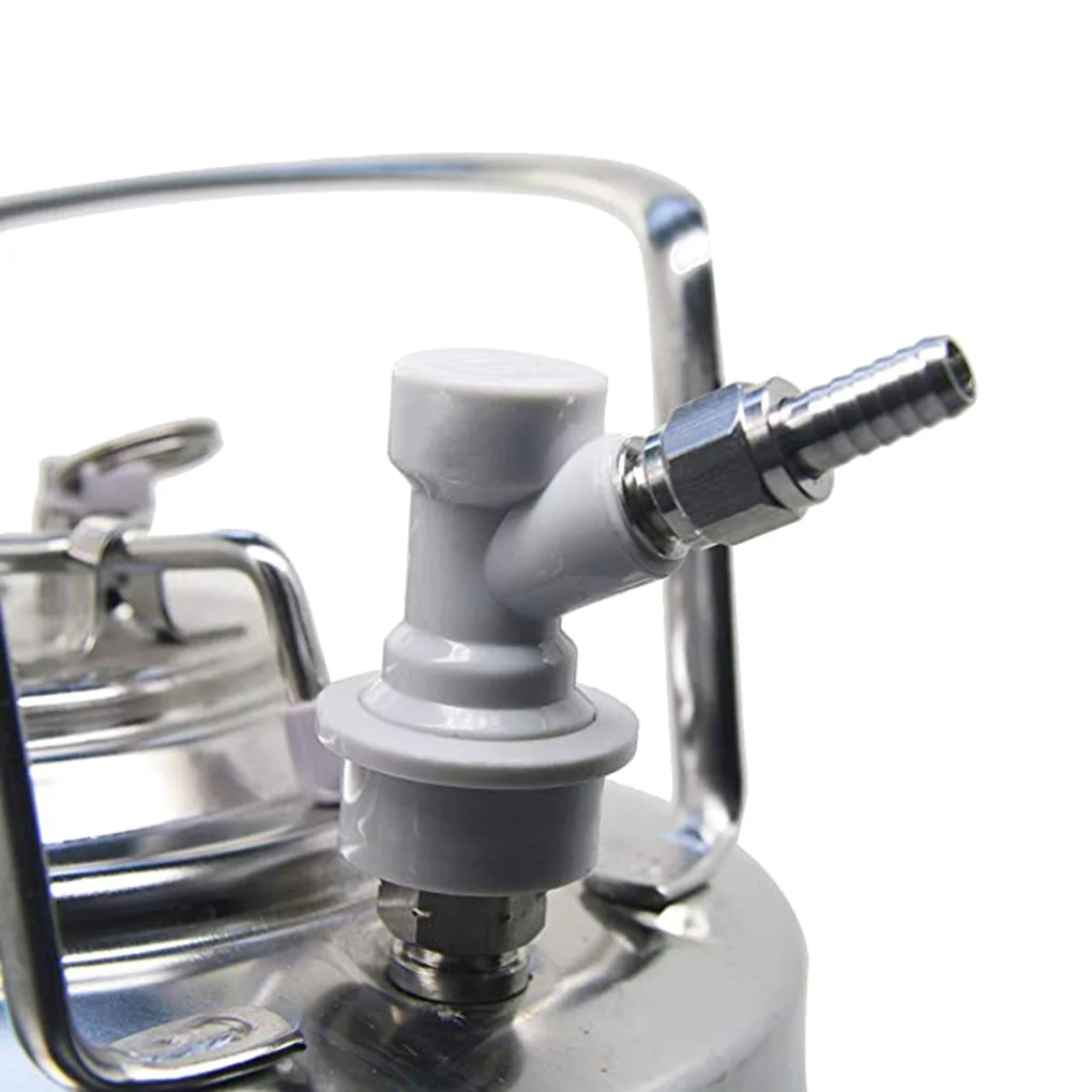 1 Pair Beer Faucet Connector Air Liquid Beer Keg Quick Disconnects Set Homebrew Ball Lock Beer Barbed Connectors