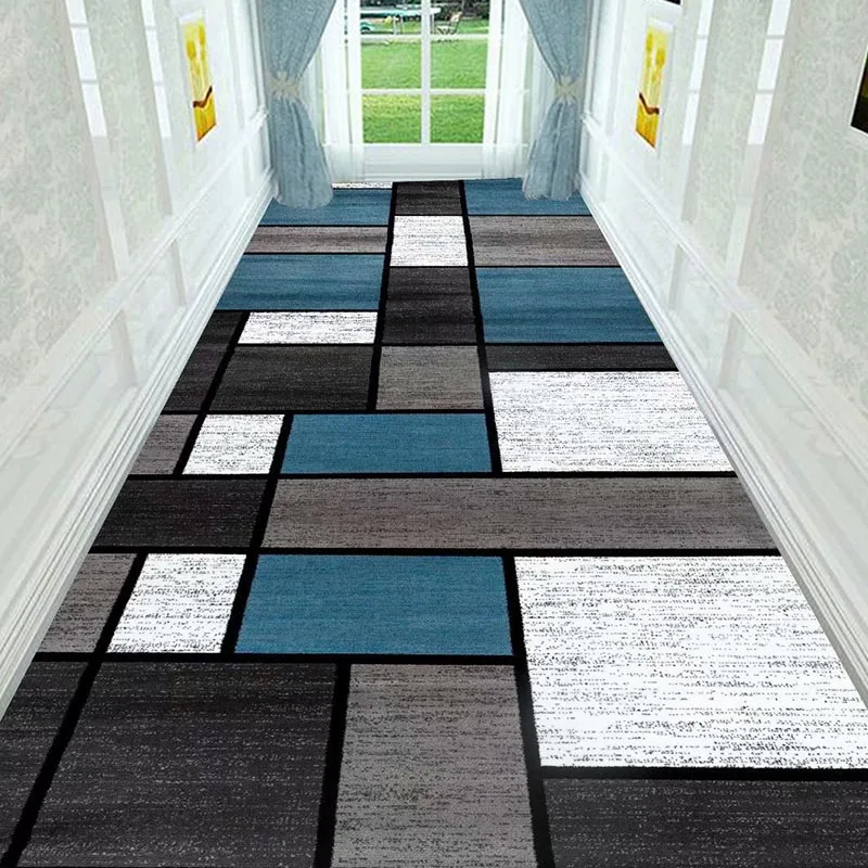 Длинный Коврик для прихожей 3D скандинавские геометрические лестницы ковер домашний пол бегуны ковры вход в отель/коридор/проход/вечерние/свадебные пол ковер