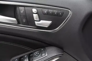 

For Mercedes Benz GLA 2015 6PCS ABS Chrome Car Seat Control Adjustment Switch Button Cover Trim Cover Car Styling Accessories