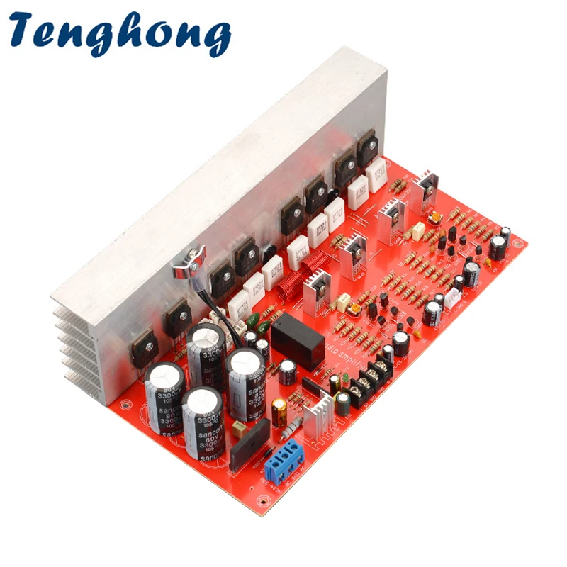 Tenghong High Power Stereo Audio Amplifier Board 350Wx2 DC12V Sound Amplifiers For Home Theater Speaker DIY Amplificador a15 dc12v 2 channel hi fi stereo home theater amplifier 150w with 3 5mm aux jack for car mp3 pc cd speakers subwoofer