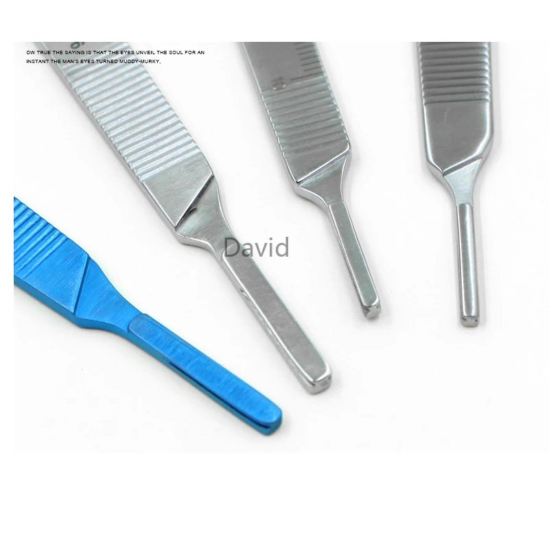 Surgical Knife Handle Blade Holder Titanium Stainless Steel Surgical Instrument Plastic Surgery Tool