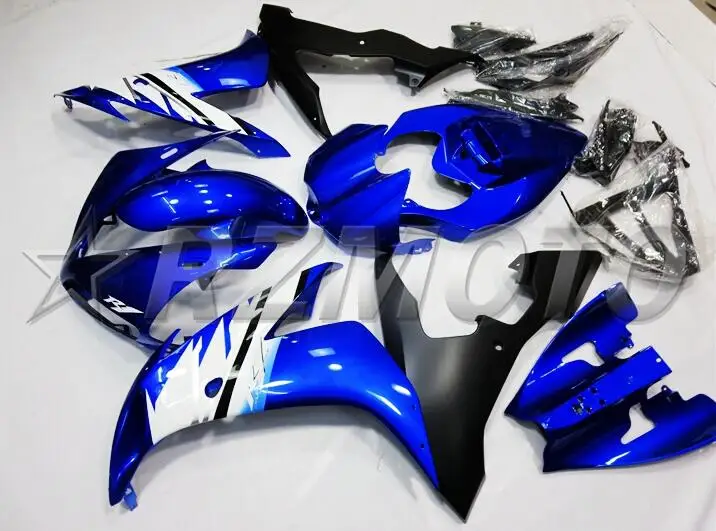 ABS Литье Мотоцикл Обтекатели наборы подходят для Yamaha YZF-1000-R1 2004 2005 2006 04 05 06 обтекатель кузова набор синий холодный
