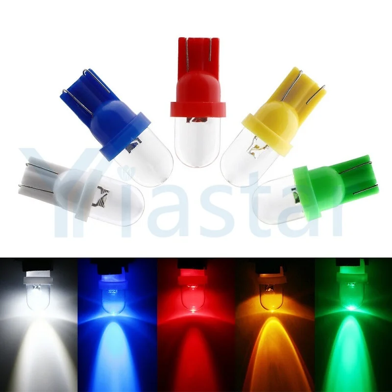 100 шт. W5W светодиодный лампы 2825 194 901 T10 1 Клин светильник 168 выпуклые Wedge BULB двери