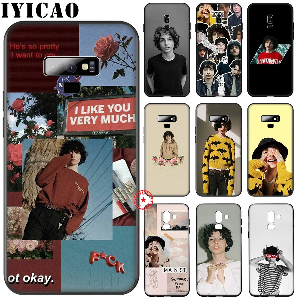 ТВ увлажняющим эффектом марки The Finn Wolfhard зарубежных вещи на заказ черный мягкий