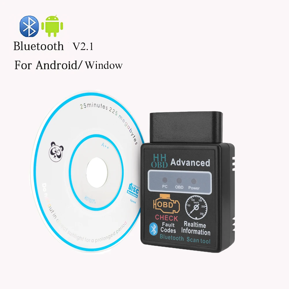 ELM327 Bluetooth V2.1 для Android Крутящий момент OBD 2 интерфейс OBDII сканер для Mercedes Benz Audi Ford Volvo peugeot VW INFINITI - Цвет: as picture