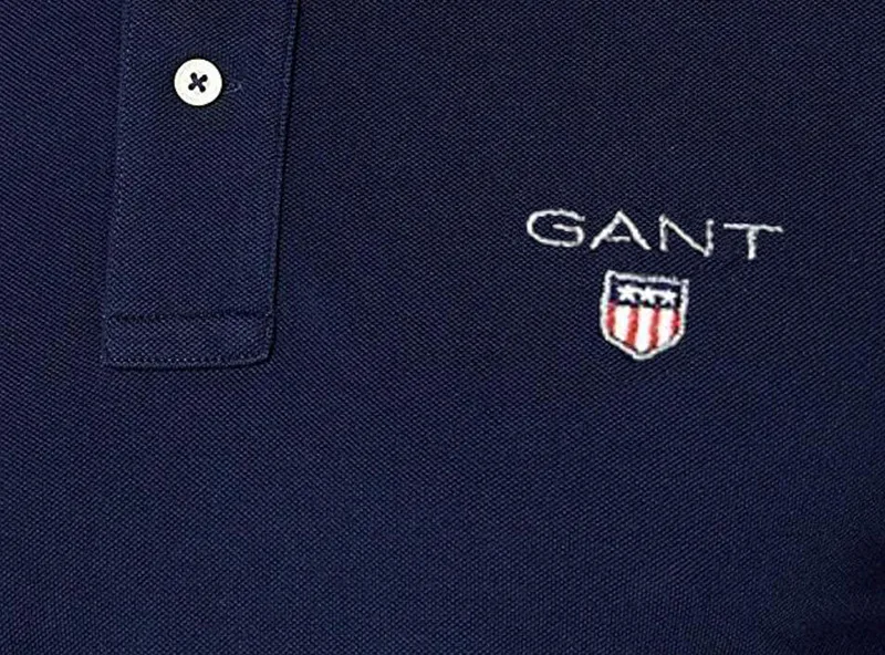 Gant2019 вышитая рубашка поло с коротким рукавом мужская одежда Ouma летняя новая продукция с вышивкой