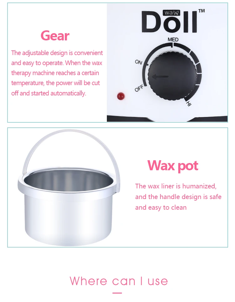 Doll Wax 500cc CE RoHS Certificated Hot Wax Warmer Wax Heater