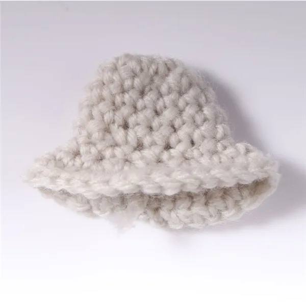 white 6 шт./лот 7 см Мини Вязание кепки DIY Одежда ручной работы материальная шляпа сумка мобильный телефон оболочки искусство ремесла продукты аксессуары для волос - Цвет: white