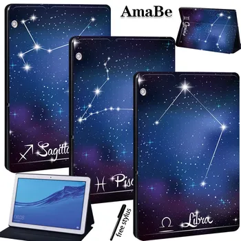 

Star Anti-Dust Soft Leather Cover Case for Huawei MediaPad T5 10 10.1inch Protective Shell Tablets Case