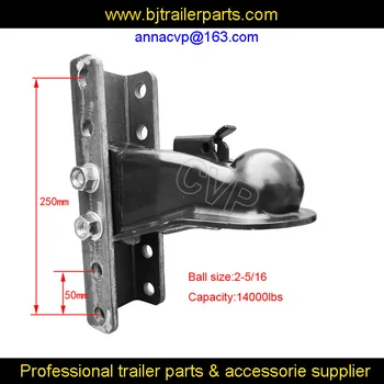 

CVP NEW 14000lbs 2-5/16" Adjustable Trailer Coupler w/ Channel / Bolts ,trailer parts