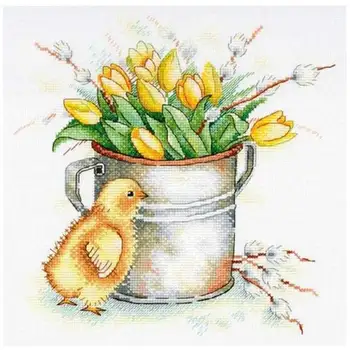 

Tulips and duck patterns Counted Cross Stitch 11CT 14CT 18CT DIY Cross Stitch Kits Embroidery Needlework Sets home decor