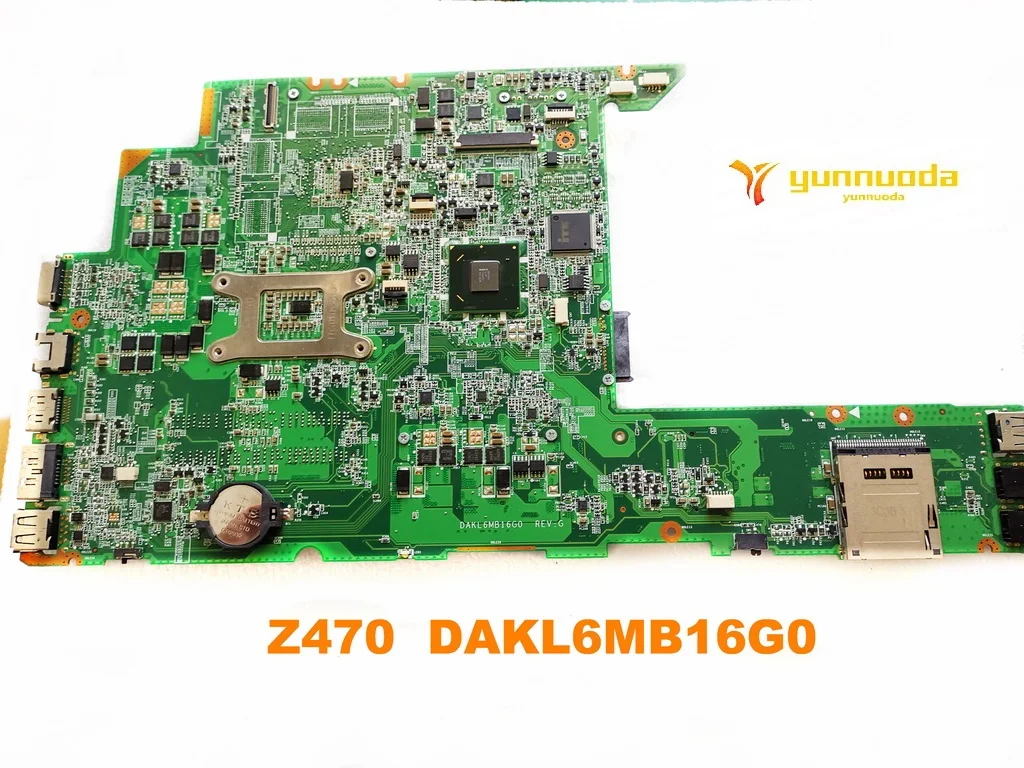 Оригинальная материнская плата для ноутбука lenovo Z470 DAKL6MB16G0 протестирована