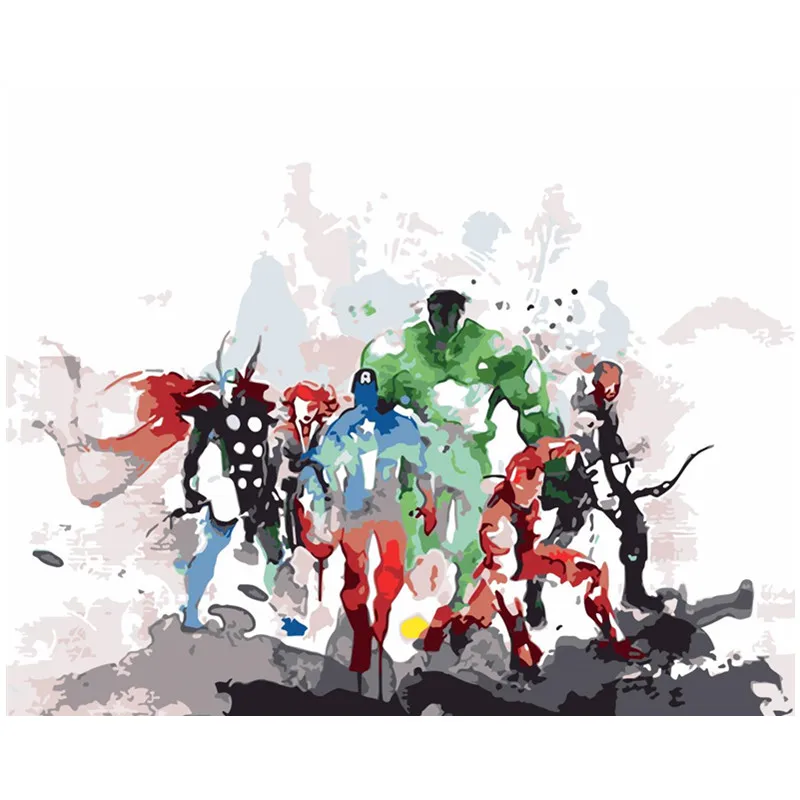 Картина по номерам сделай сам Прямая поставка большой размер персонаж кино