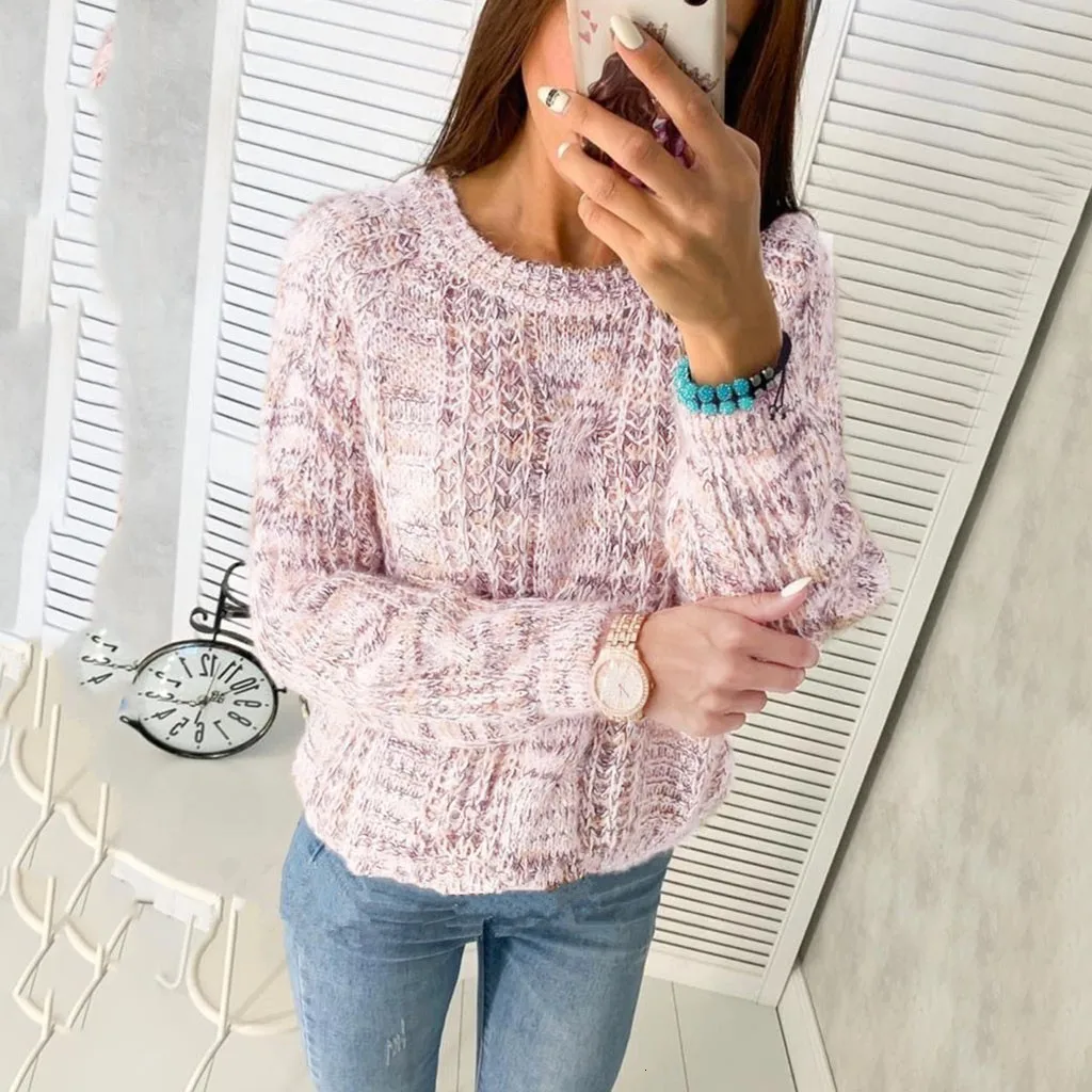 Sweaters O-Neck Sweater Woman Casual Women Sweaters and Pullovers Gilet Femme Manche Longue hiver noir Women's Coats Sweaters O-Neck Sweater Woman Casual Women Sweaters and Pullovers Gilet Femme Manche Longue hiver noir Women's Coats