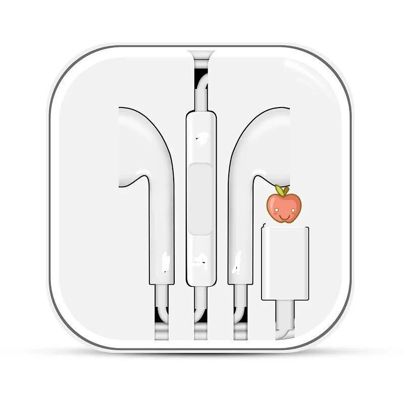 Lightning Plug Wired Control Earpiece In ear Sports Earphones Stereo with Mic Earphone For iPhone 7 8 Plus X XS MAX XR