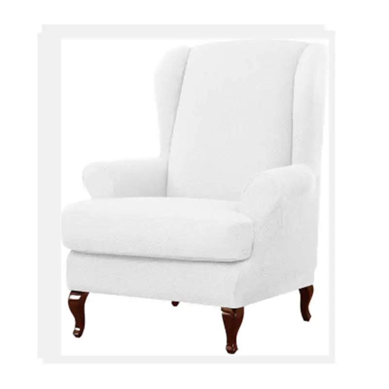 Стрейч Wingback Slipcover крыла чехлы для стульев Кресло откидное кресло протектор - Цвет: 3