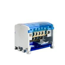 Caixa de distribuição de energia do bloco terminal wkh207 do trilho do ruído modular do bloco de conexão do parafuso caixa de junção elétrica universal do fio