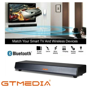

Original GTMEDIA Bluetooth TV Sound Bar Wireless Speaker Soundbar Support Box and Seperate Hi-Fi Speaker for Home Theatre