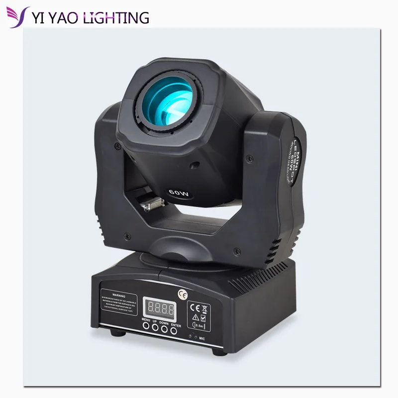 Лира Led Moving головной светильник 60 Вт Dmx 512 гобо плиты и Цвет пластина мини луч