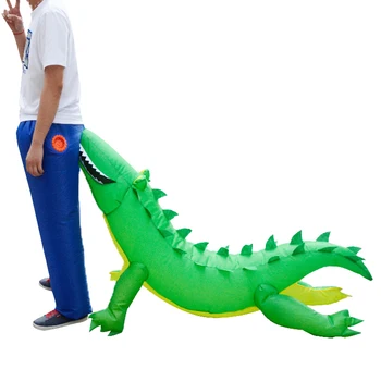 

Crocodile Biting Funny Inflatable Clothes Waterproof Polyester Fabric Suitable for Holiday Decoration Gifts