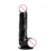 Black Realistic Big Dildo Flexible Penis Dick With Suction Cup Strap-on Female Masturbation Strapon Dildo For Women (22cm) 1