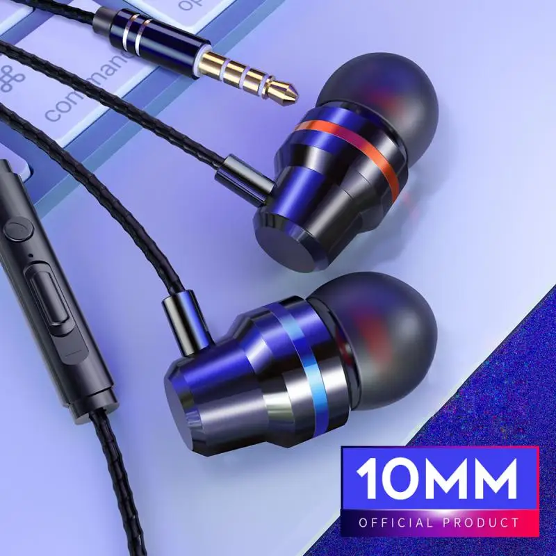 3 5 мм In Ear проводные наушники музыка Спорт игровая гарнитура с микрофоном для IPhone